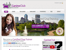 Tablet Screenshot of canineclubacademy.com
